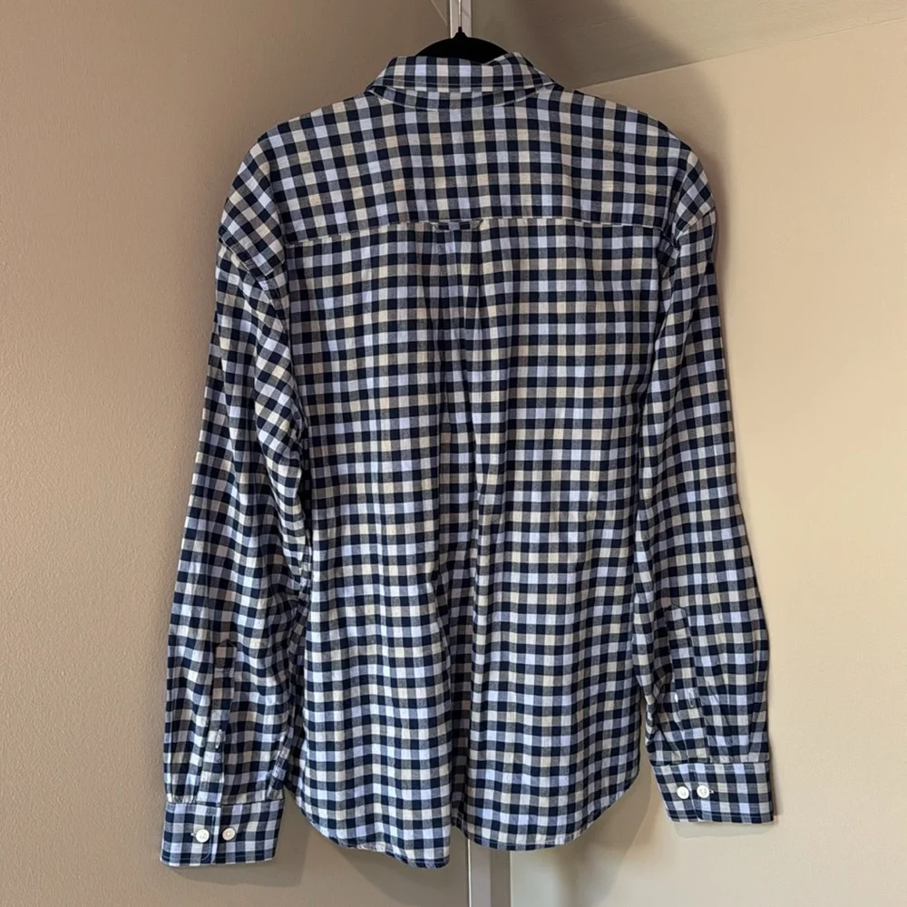 Orvis Men's Long Sleeved Blue Plaid Shirt size XL cotton lyocell - Picture 3 of 4